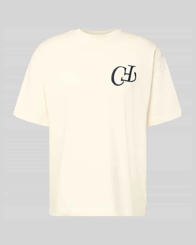 Casual Friday T-Shirt aus reiner Baumwolle Modell 'KARLBERG Sand