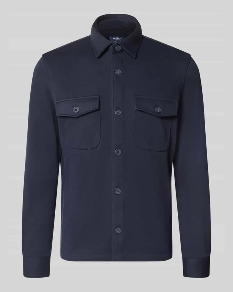 McNeal Overshirt mit Knopfleiste Dunkelblau
