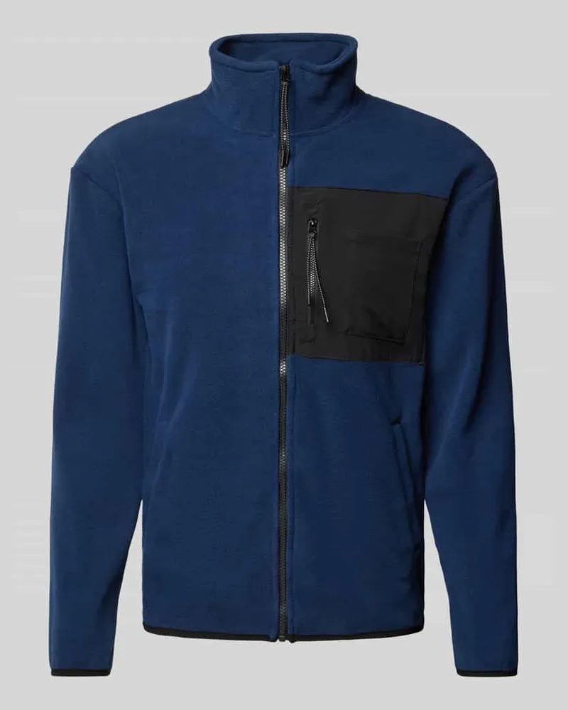 Blend Fleecejacke mit Brusttasche Royal