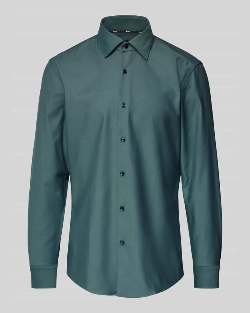 HUGO BOSS Slim Fit Business-Hemd mit Kentkragen Modell 'Hank 
