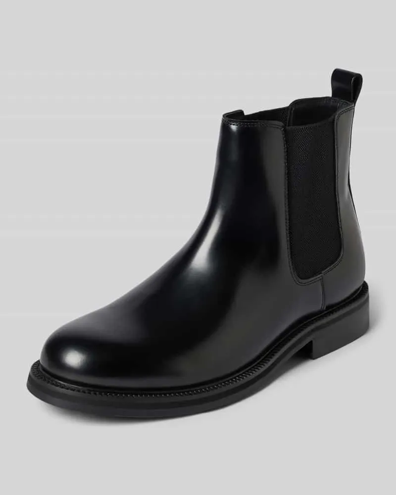 Selected Chelseas aus reinem Rindsleder Modell 'BOBBY Black