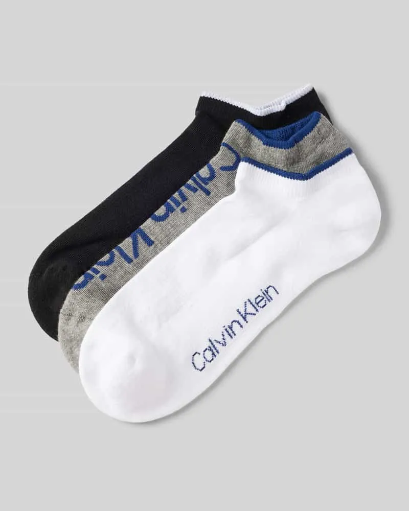 Calvin Klein Socken mit Label-Print im 3er-Pack 