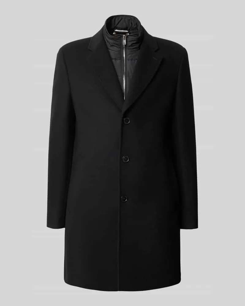 HUGO BOSS Mantel mit herausnehmbarer Steppweste Modell 'C-Hyde BIB Black