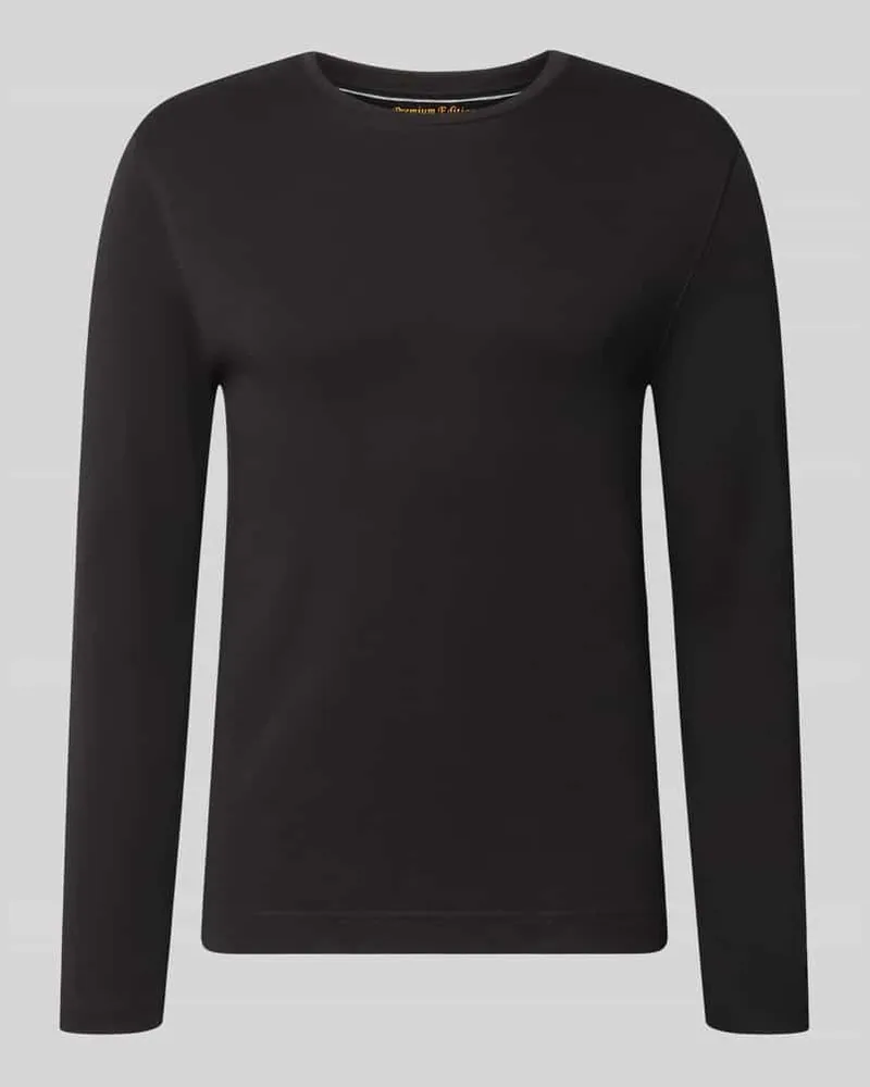 Christian Berg Longsleeve mit Rundhalsausschnitt Black