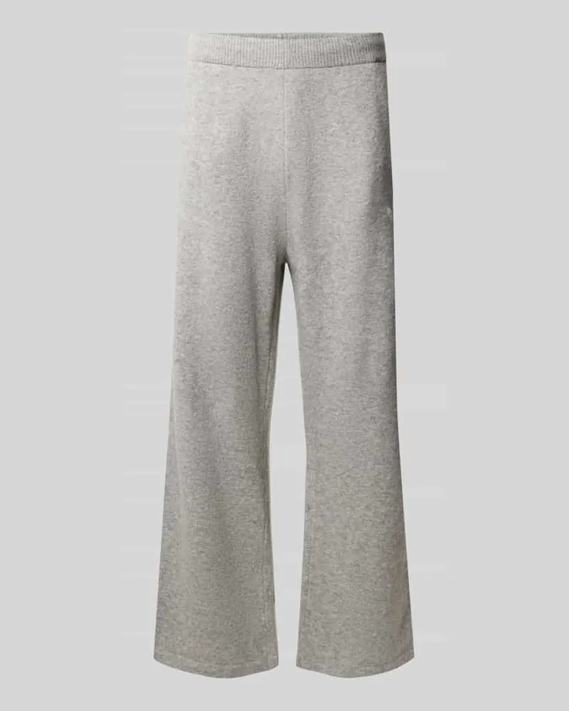 adidas High Waist Sweathose mit Strukturstrick Mittelgrau