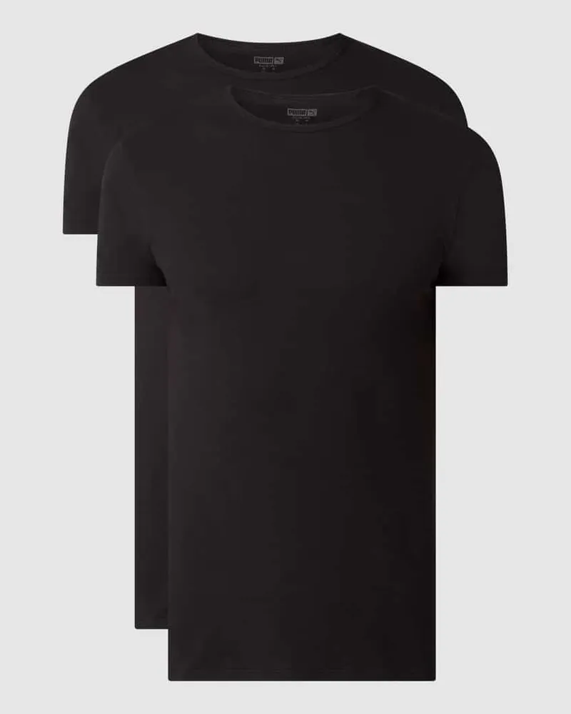 Puma Regular Fit T-Shirt aus Baumwolle im 2er-Pack 