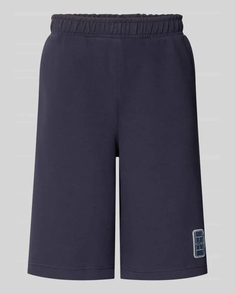 Lacoste Relaxed Fit Sweatshorts aus Baumwoll-Mix Marine