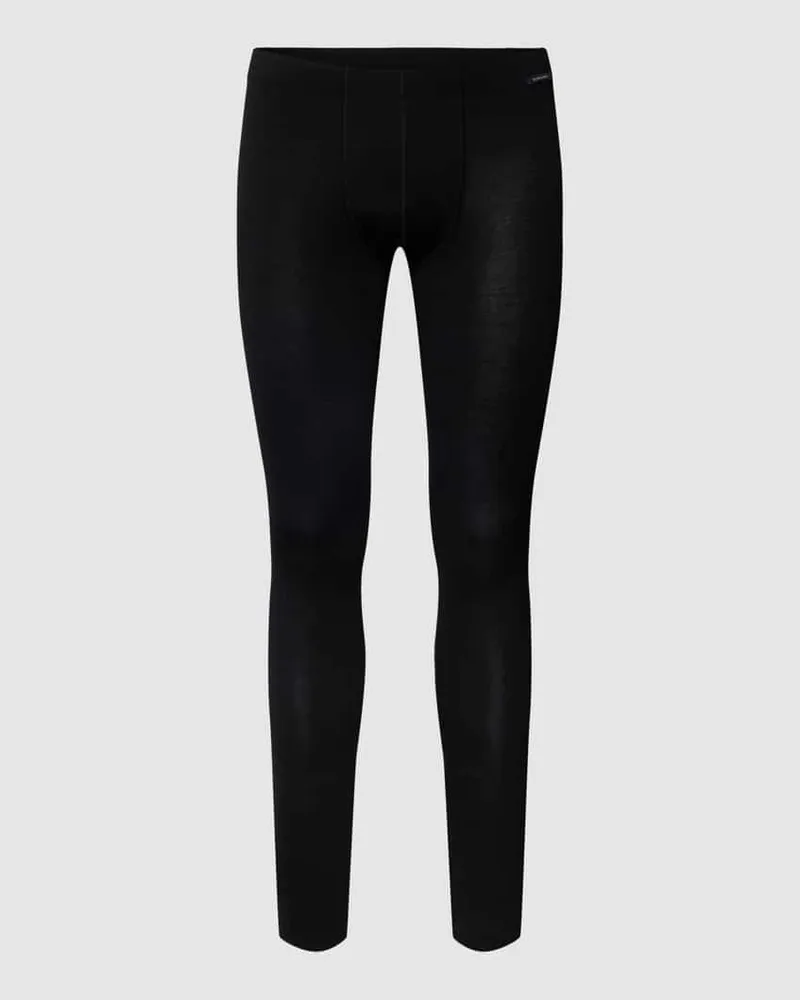 Schiesser Long Johns mit Label-Detail Modell 'WARMING BASELAYER Black