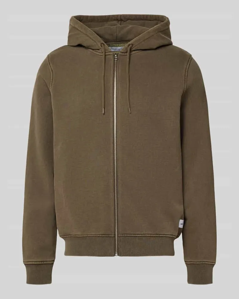 Samsøe & Samsøe Sweatjacke mit Kapuze Modell 'SAPIET Dunkelbraun