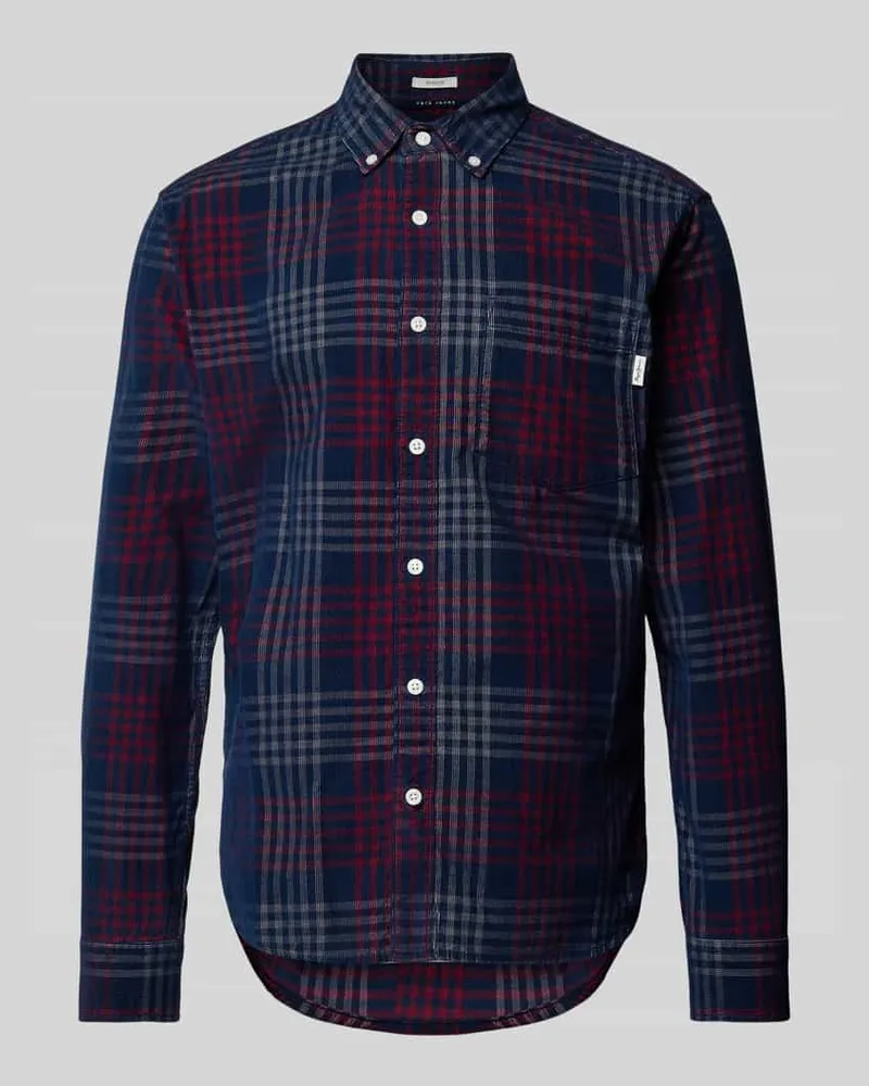 Pepe Jeans Freizeithemd mit Button-Down-Kragen Modell 'Marcus 