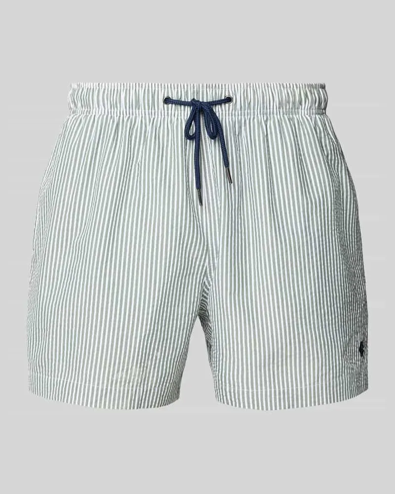 McNeal Badehose mit elastischem Bund und Tunnelzug Dunkelgruen