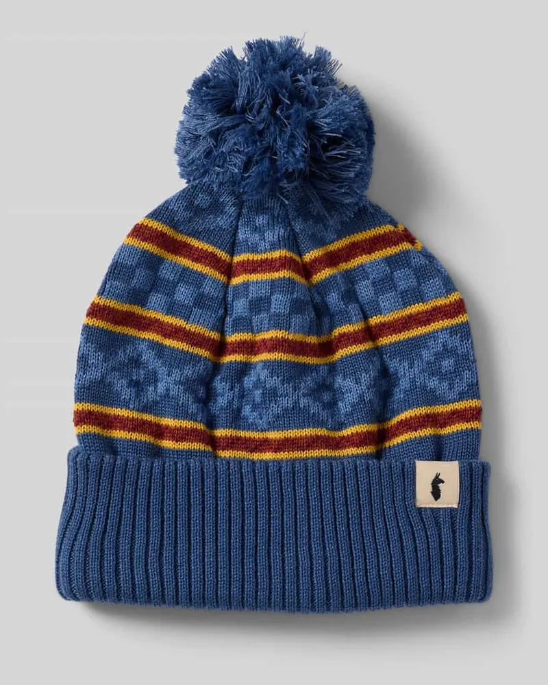 Cotopaxi Beanie mit Label-Details Marine