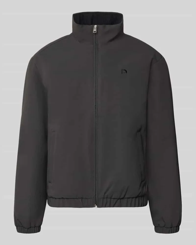 Tom Tailor Relaxed Fit Blouson mit Stehkragen Anthrazit