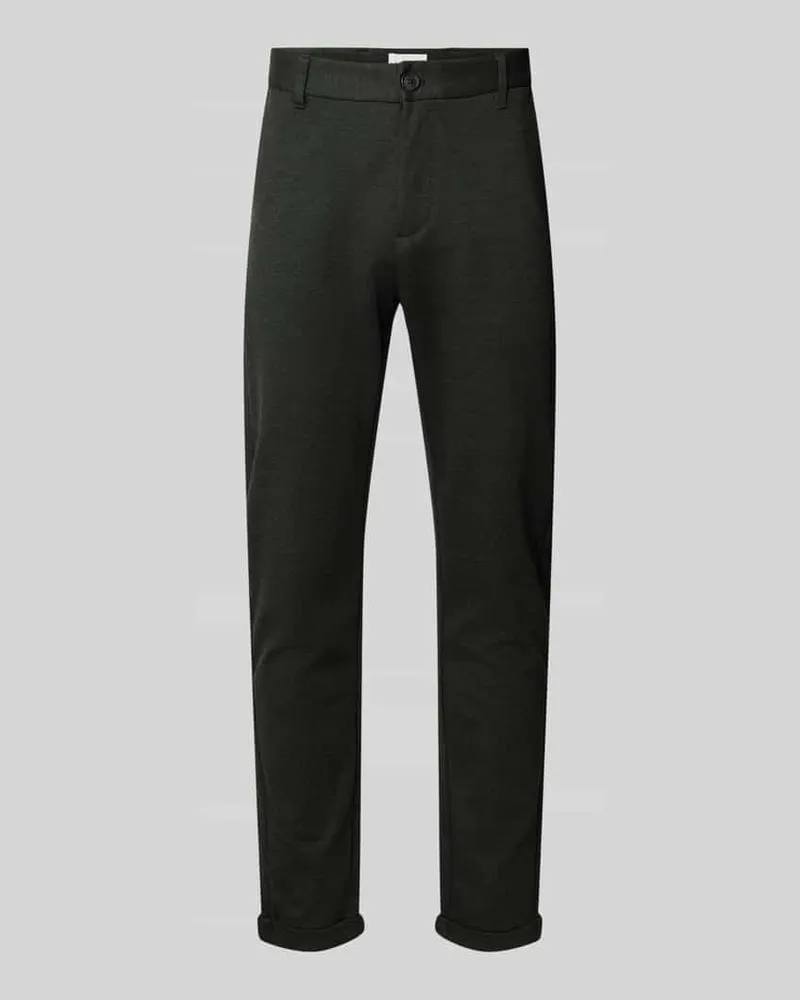 Lindbergh Slim Fit Stoffhose mit verkürztem Schnitt 