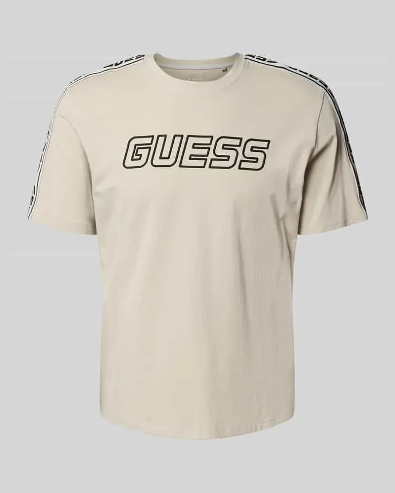 Guess T-Shirt mit Label-Detail Beige