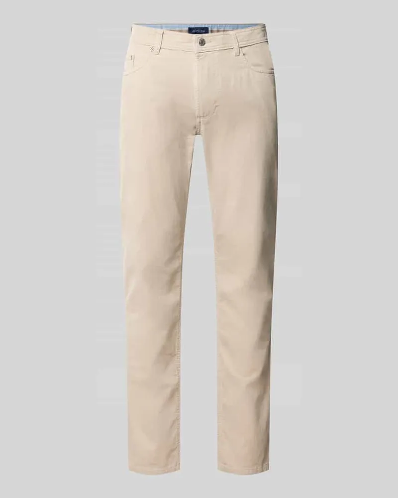 Christian Berg Cordhose aus Baumwoll-Mix im 5-Pocket-Design Ecru