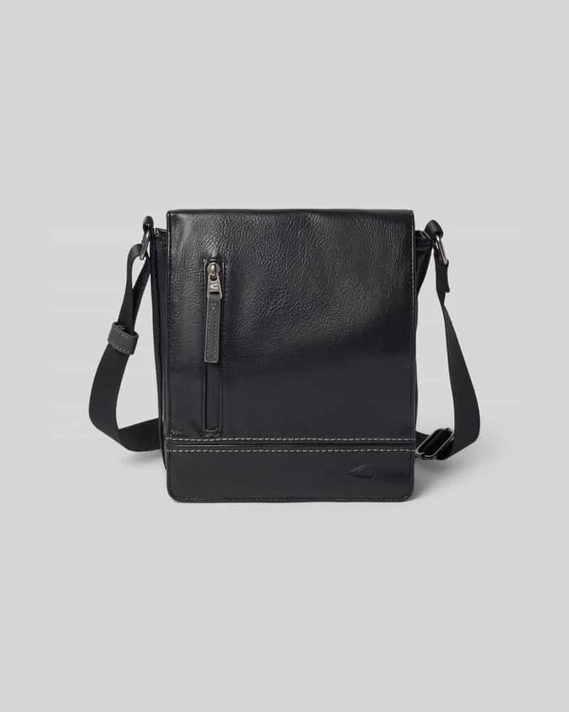 Camel Active Crossbody Bag mit Label-Prägung Modell 'TRACES Black