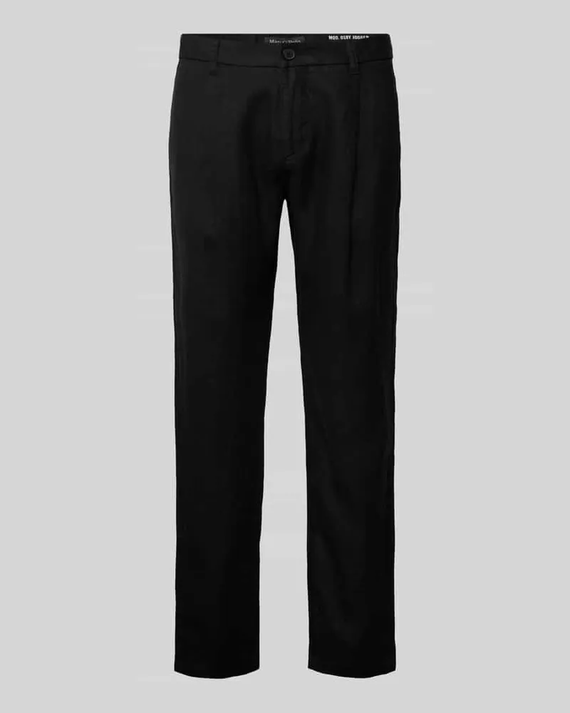 Marc O'Polo Tapered Leinenhose mit Bundfalte Modell 'OSBY JOGGER 