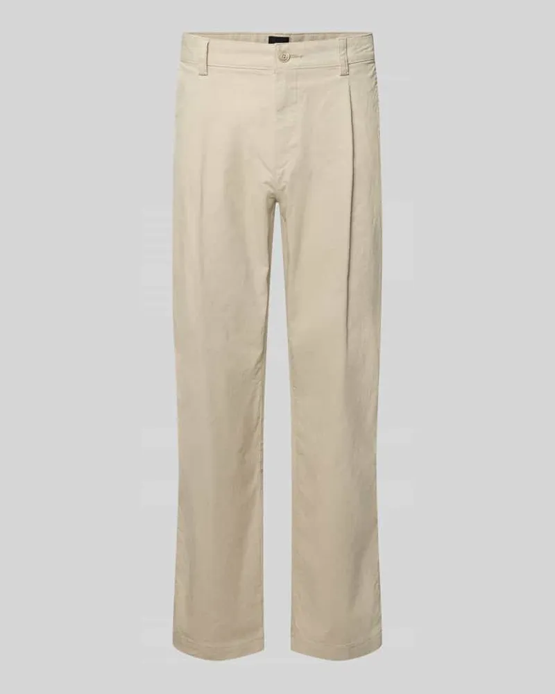HUGO BOSS Regular Fit Cordhose aus Baumwoll-Mix Beige