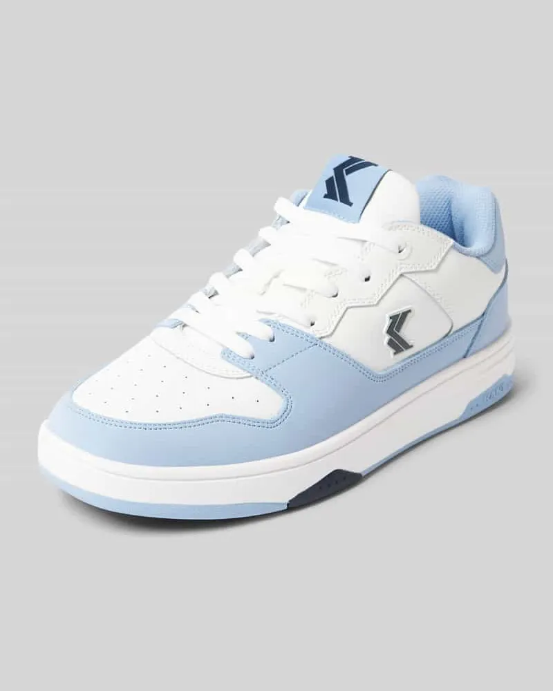 Karl Kani Ledersneaker mit Label-Details 