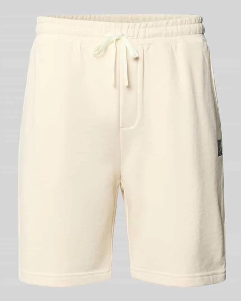 Scotch&Soda Shorts mit Label-Badge und elastischem Bund Sand