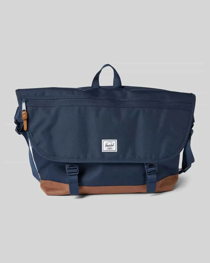 Herschel Supply Co. Tasche mit Label-Patch Modell 'Cove Messenger Marine