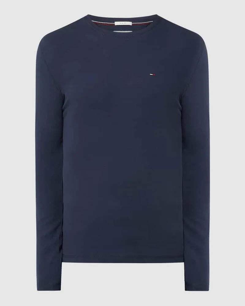 Tommy Hilfiger Slim Fit Longsleeve mit Rippenstruktur 