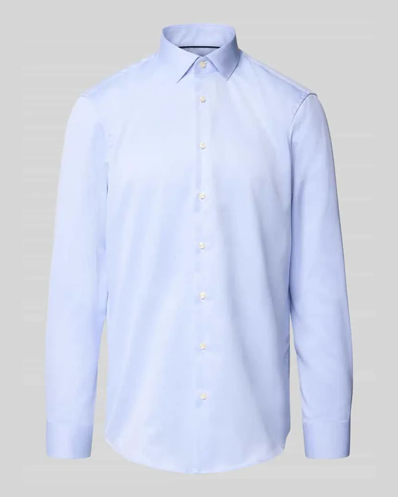 Christian Berg Regular Fit Business-Hemd mit Kentkragen Bleu