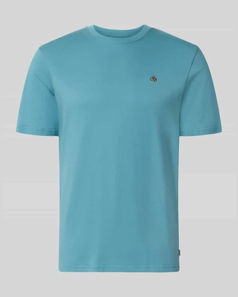 Scotch&Soda Regular Fit T-Shirt aus reiner Baumwolle Bleu