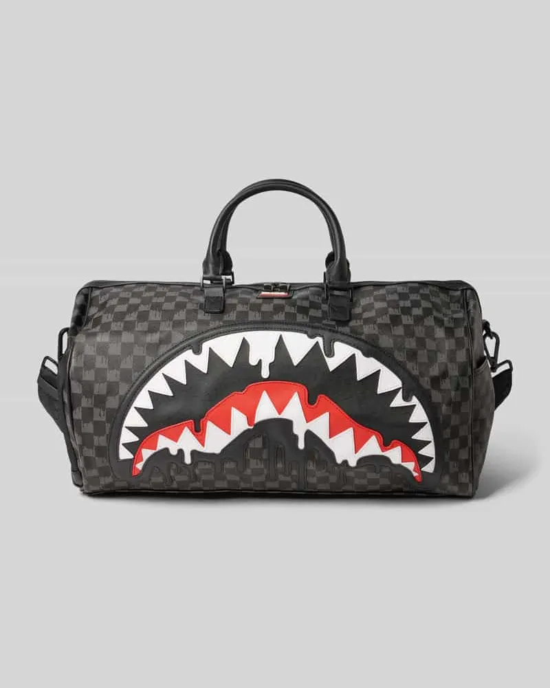 Sprayground Weekender im Allover-Look Modell 'DRIPPING SHARKS IN PARIS Black