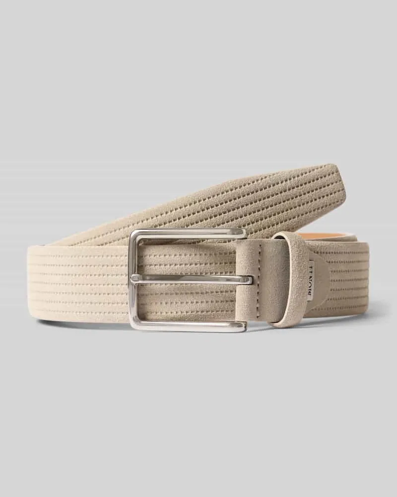 Monti Gürtel mit Strukturmuster Modell 'Calgary Beige
