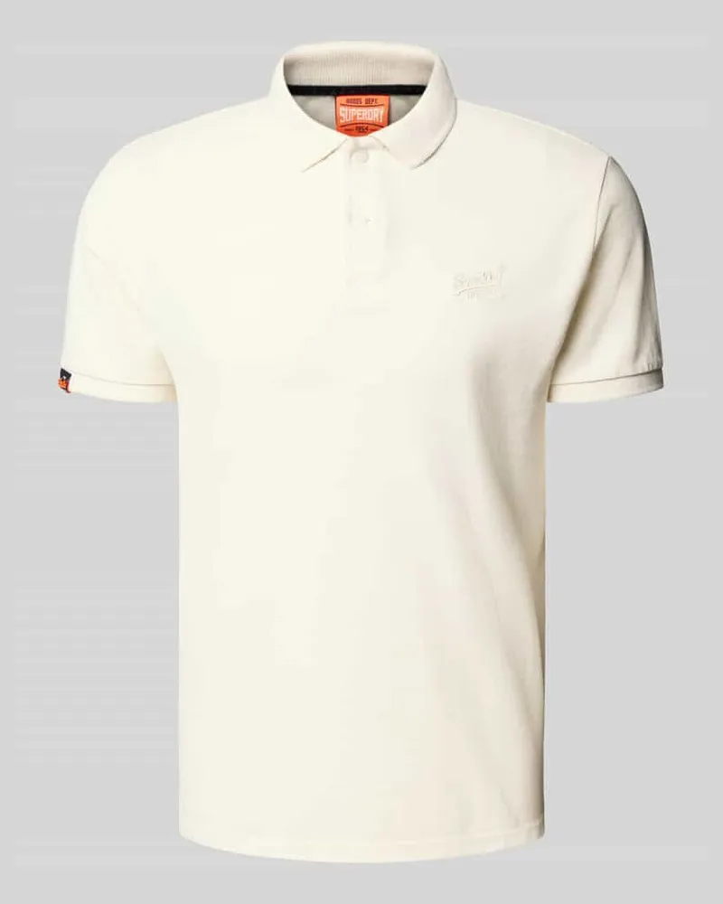 Superdry. Regular Fit Poloshirt mit Label-Stitching 