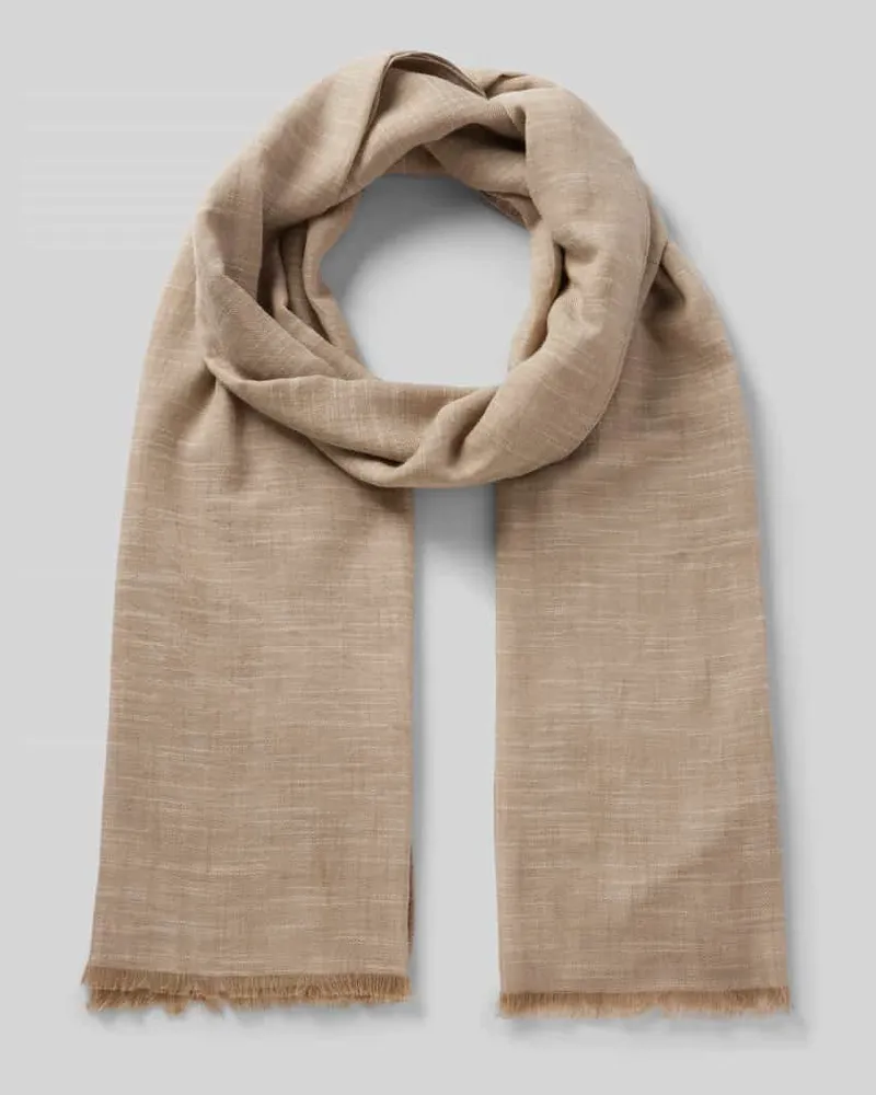 Marc O'Polo Schal aus reiner Baumwolle Camel