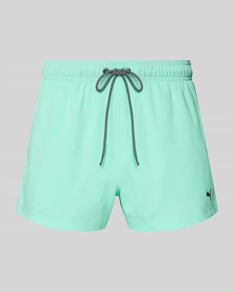 Puma Badehose mit Seitentaschen und Klettverschlusstasche hinten Mint