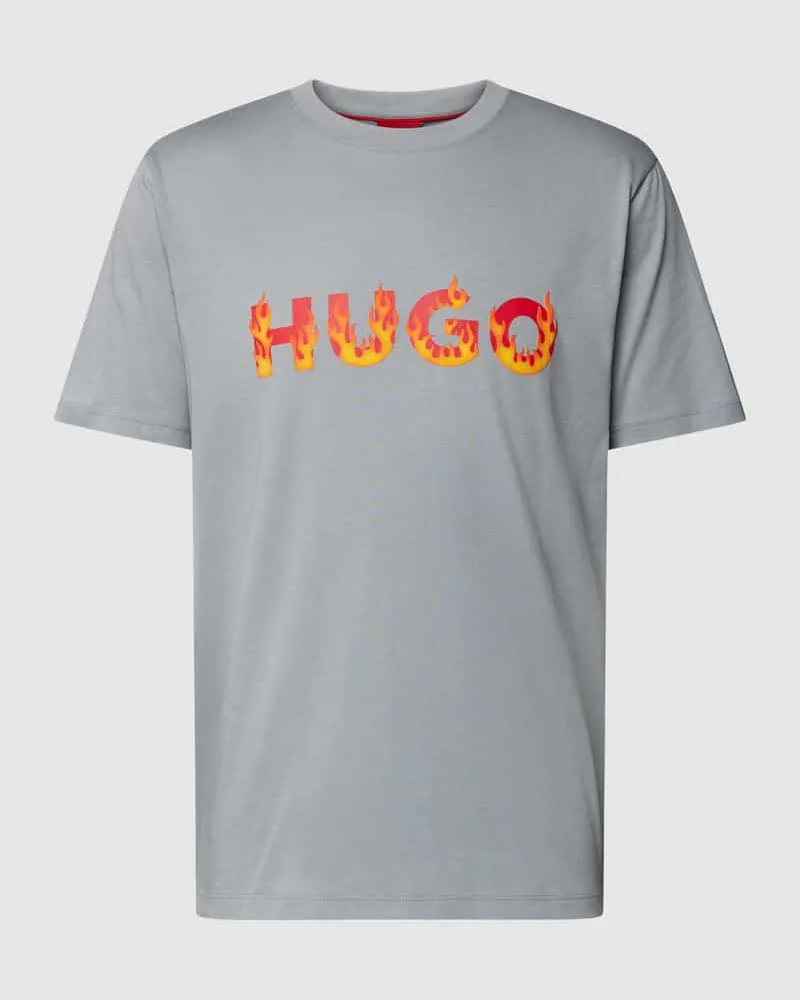 HUGO BOSS T-Shirt mit Label-Print Modell 'Danda 