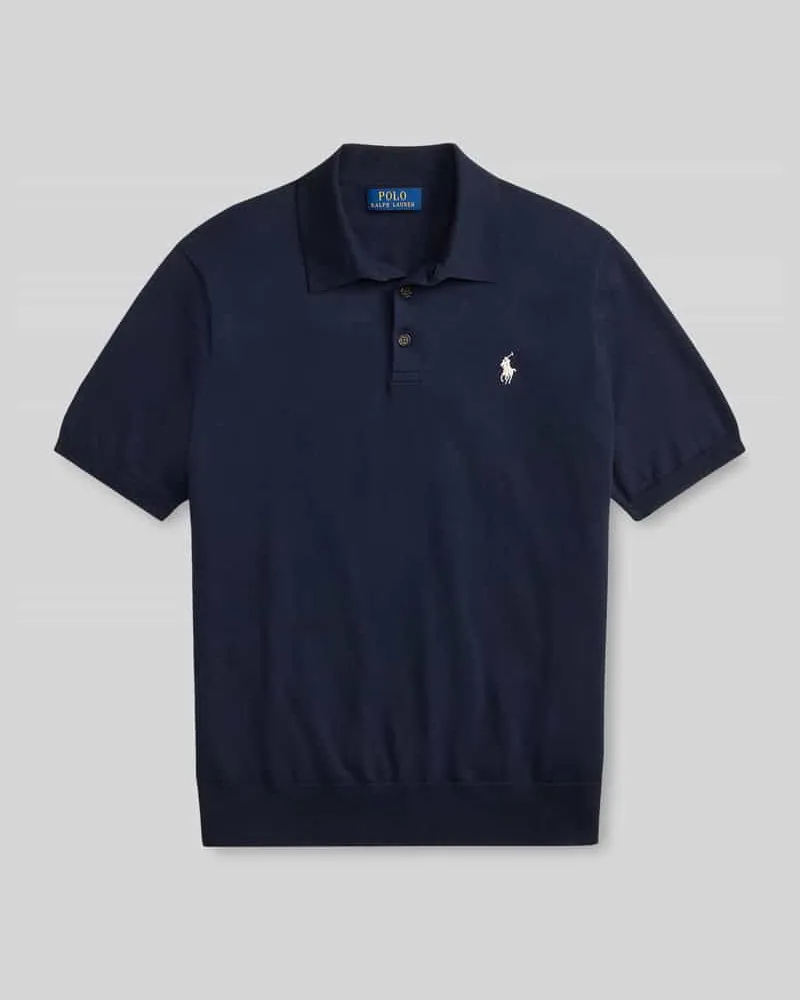 Ralph Lauren Regular Fit Poloshirt aus reiner Baumwolle Marine