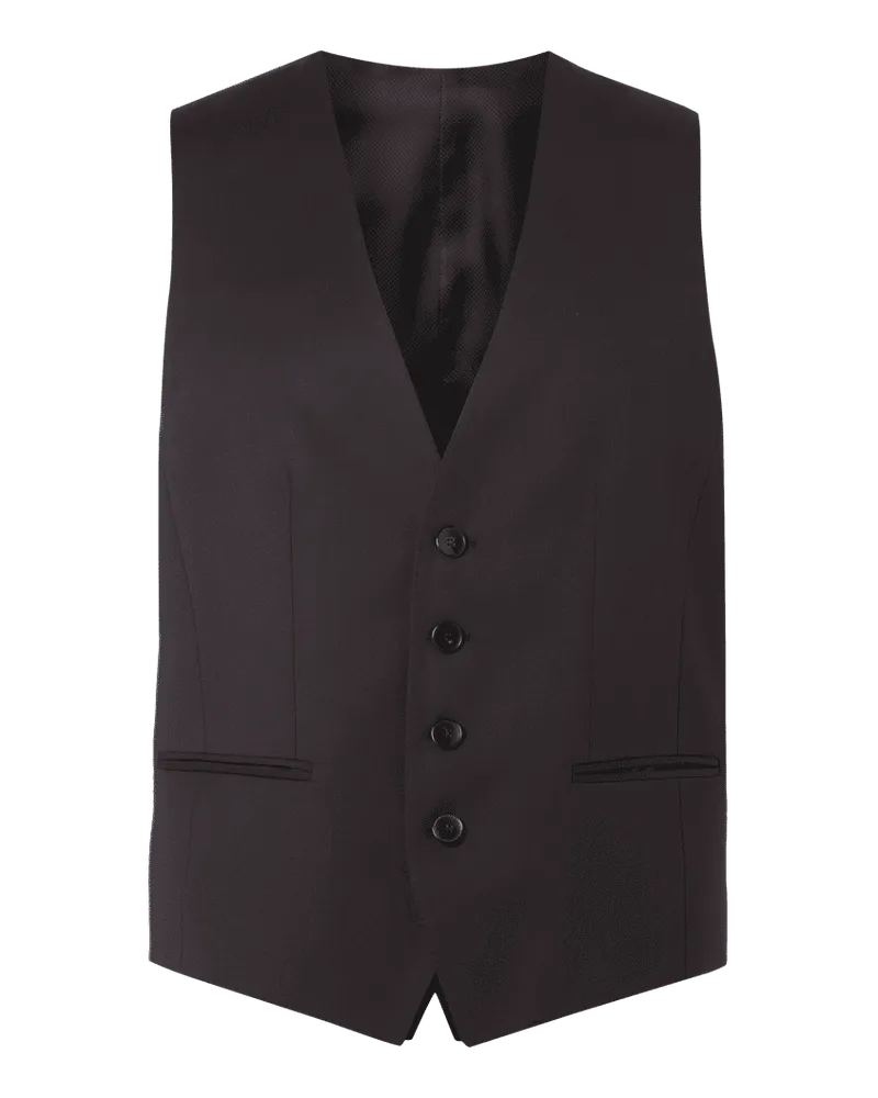 HUGO BOSS Weste aus Schurwolle Black