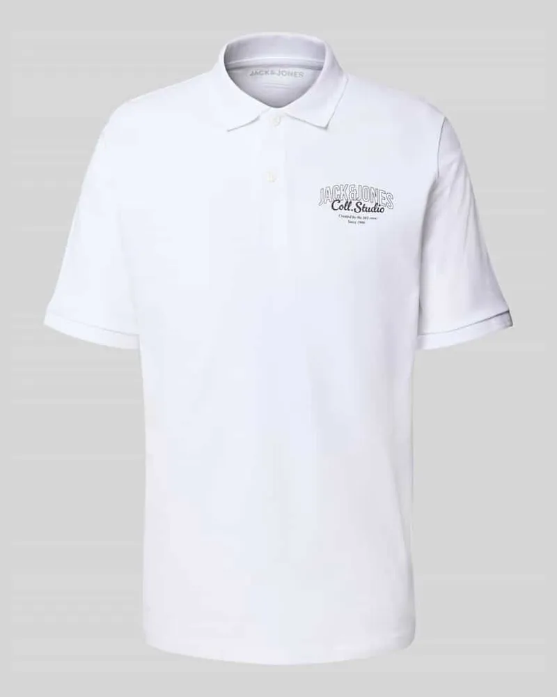 Jack & Jones Regular Fit Poloshirt mit Knopfleiste Modell 'MAKOTO 