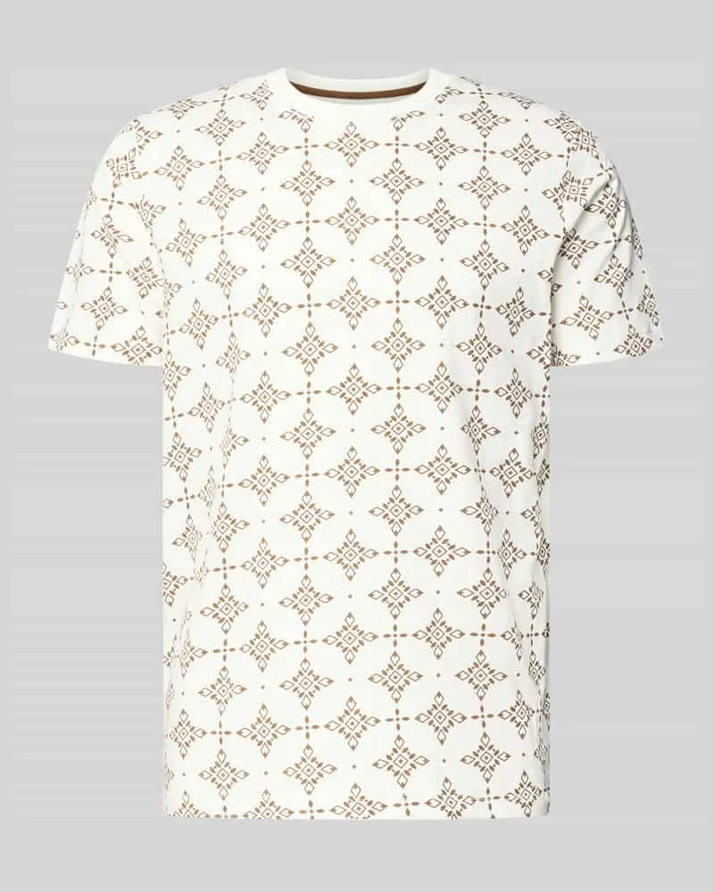 S.Oliver Regular Fit T-Shirt aus reiner Baumwolle Weiss