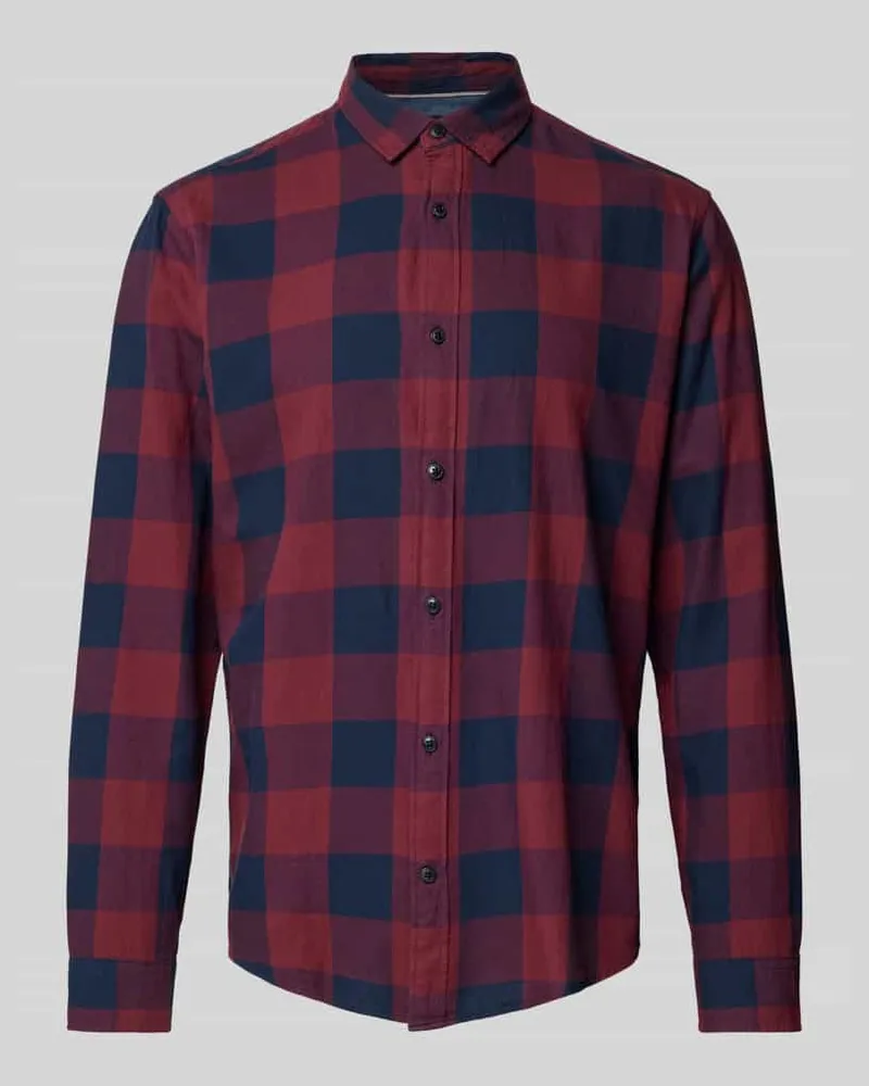 Jack & Jones Freizeithemd mit Knopfleiste Modell 'GINGHAM 