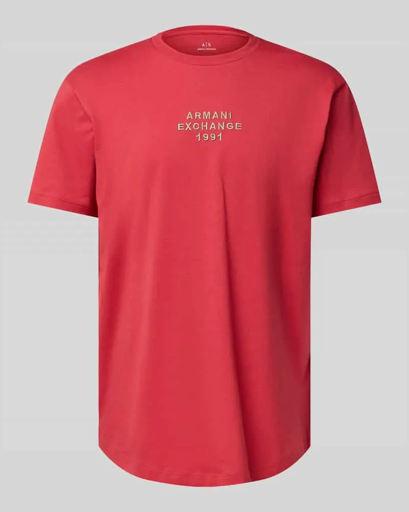 Armani Exchange Regular Fit T-Shirt aus reiner Baumwolle 