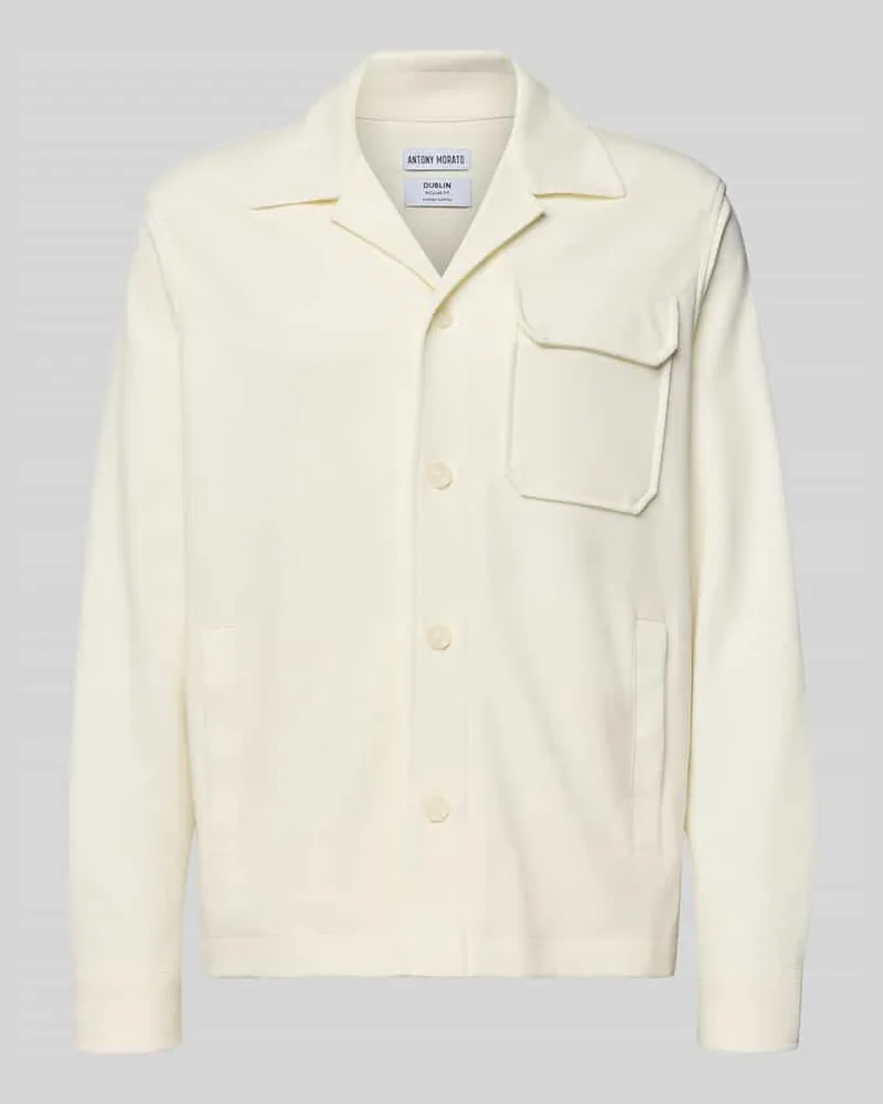 Antony Morato Hemdjacke mit Reverskragen Offwhite