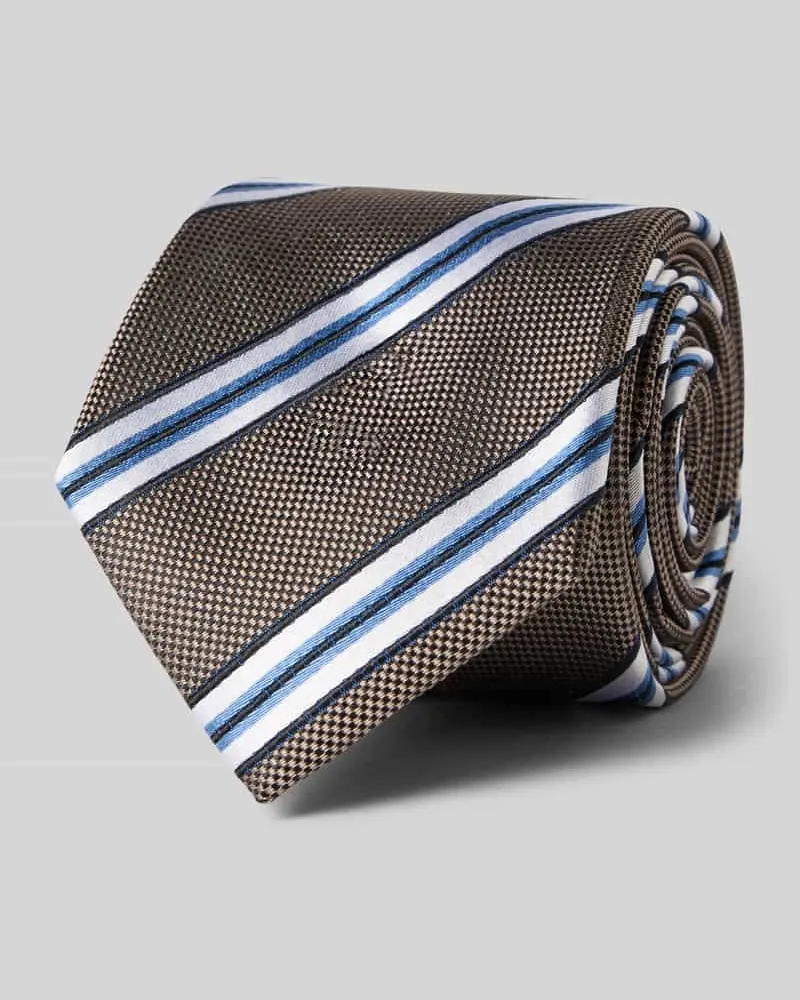 Monti Krawatte aus reiner Seide Taupe