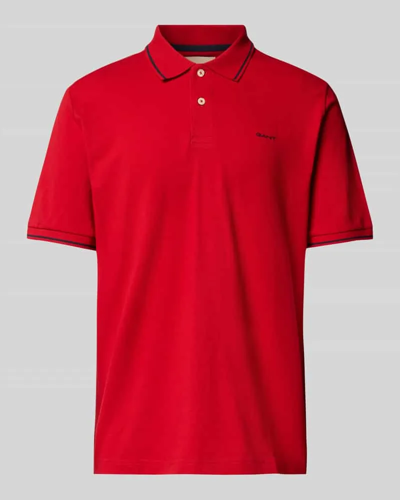 Gant Poloshirt mit Label-Stitching 