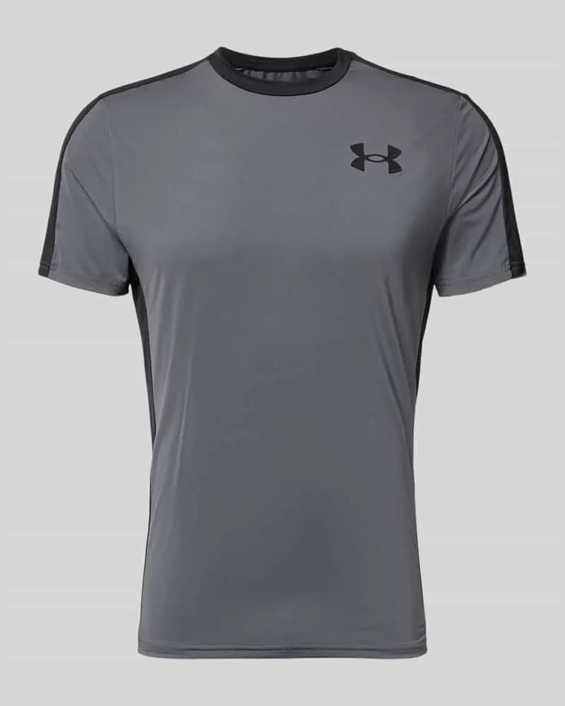 Under Armour T-Shirt mit geripptem Rundhalsausschnitt 