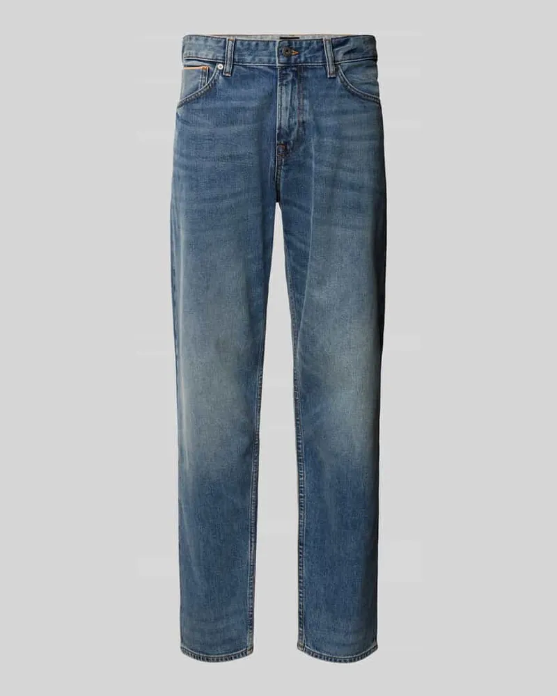 HUGO BOSS Jeans mit 5-Pocket-Design Modell 'MAINE Jeansblau