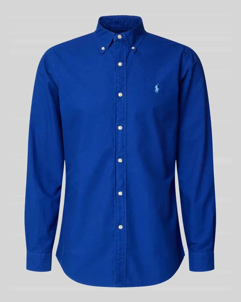 Ralph Lauren Regular Fit Freizeithemd aus reiner Baumwolle Dunkelblau