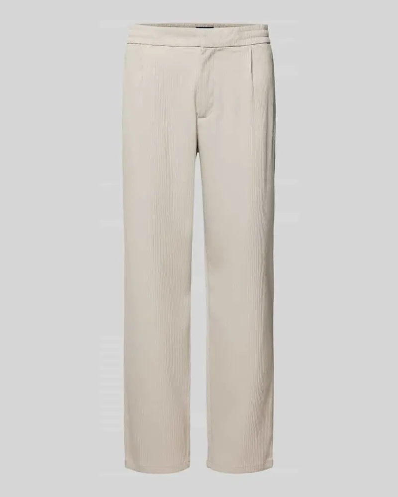 McNeal Cordhose mit Haken- und Reißverschluss Ecru