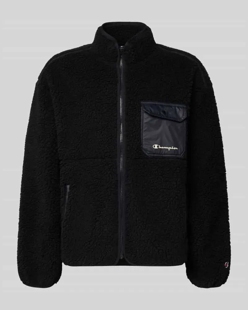 Champion Sweatjacke aus Teddyfell Black