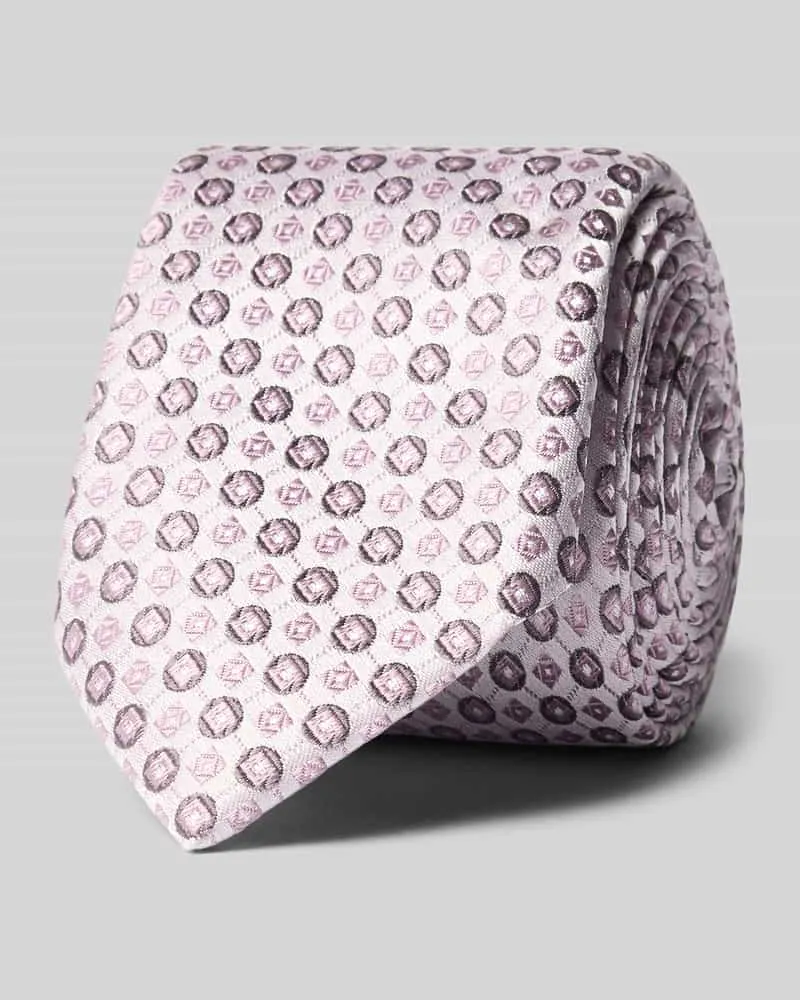 HUGO BOSS Seiden-Mix Krawatte Rosa
